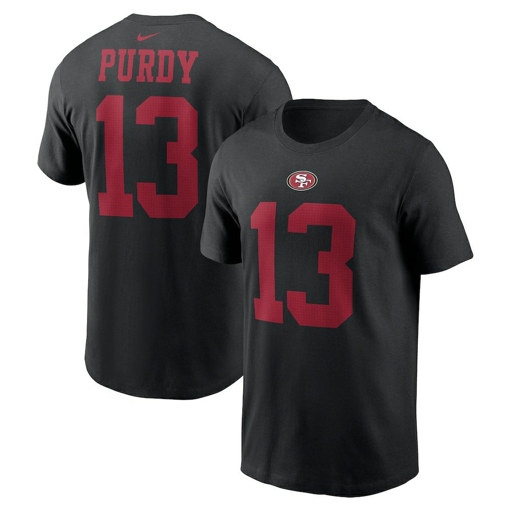 Brock Purdy San Francisco 49ers Player Name & Number T-Shirt Black