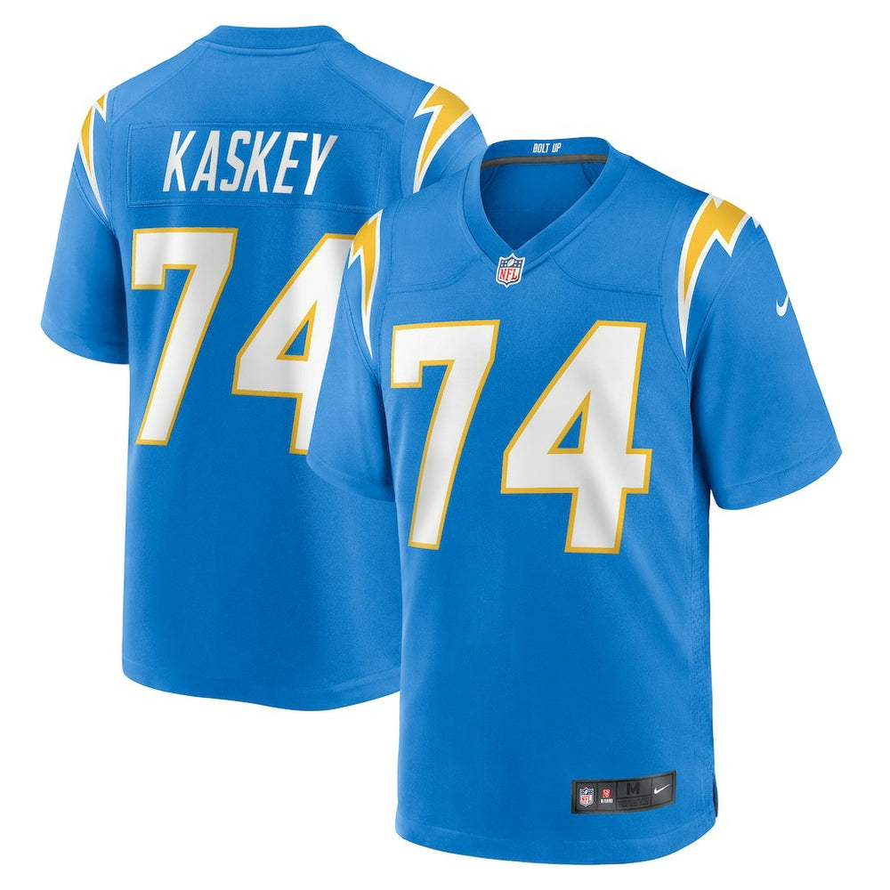 NFL Matt Kaskey Los Angeles Chargers Team Game Jersey - Powder Blue