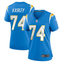 NFL Matt Kaskey Los Angeles Chargers Women's Team Game Jersey - Powder Blue