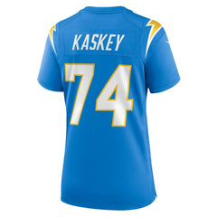 NFL Matt Kaskey Los Angeles Chargers Women's Team Game Jersey - Powder Blue
