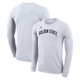 Golden State Warriors Jordan Brand Unisex Statement Edition Legend Performance Long Sleeve T-Shirt White