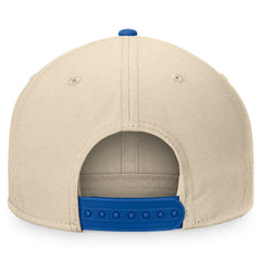 NHL New York Islanders Fanatics Goalaso Snapback Hat - Cream/Royal