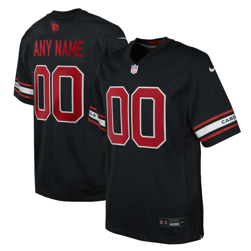 NFL Arizona Cardinals Youth Alternate Custom Game Jersey - Black