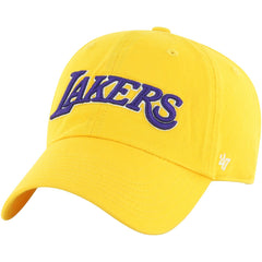 Los Angeles Lakers '47 Core Wordmark Clean Up Adjustable Hat Gold