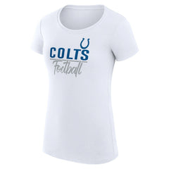 Indianapolis Colts G-III 4Her by Carl Banks Women's Team Graphic Fitted T-Shirt White