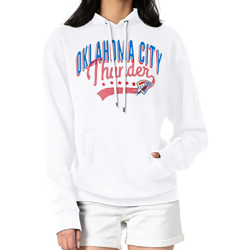 Oklahoma City Thunder G-III 4Her by Carl Banks Women's Filigree Logo Pullover Hoodie - White