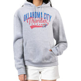 Oklahoma City Thunder G-III 4Her by Carl Banks Women's Filigree Logo Pullover Hoodie - Heather Gray