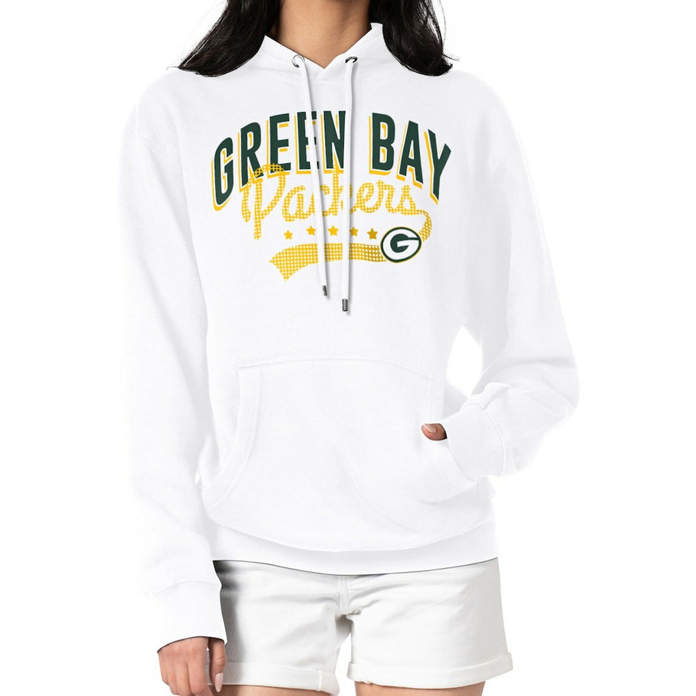 Green Bay Packers G-III 4Her by Carl Banks Women's Filigree Logo Pullover Hoodie – White
