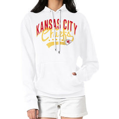 Kansas City Chiefs G-III 4Her by Carl Banks Women's Filigree Logo Pullover Hoodie – White