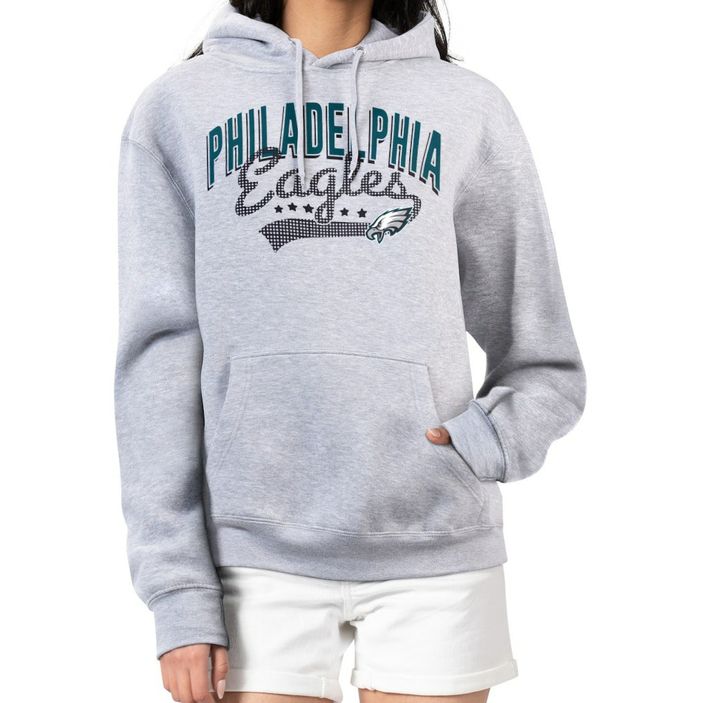 Philadelphia Eagles G-III 4Her by Carl Banks Women's Filigree Logo Pullover Hoodie – Heather Gray