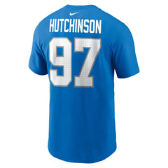 Aidan Hutchinson Detroit Lions Youth Player Name & Number T-Shirt Blue