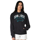NHL San Jose Sharks G-III 4Her by Carl Banks Women's Filigree Logo Pullover Hoodie – Black