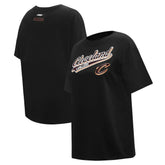 Cleveland Cavaliers Pro Standard Women's Script Boyfriend T-Shirt Black