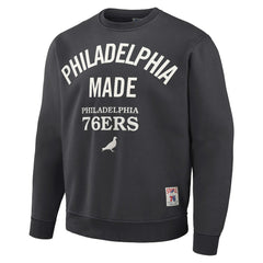 Philadelphia 76ers NBA x Staple Plush Pullover Sweatshirt Anthracite
