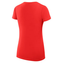 NHL Washington Capitals G-III 4Her by Carl Banks Women's Super-Slim Fit Lightweight Filigree Logo V-Neck T-Shirt – Red
