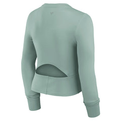 Dallas Cowboys Women's Studio Fitted Long Sleeve Gym Top Green