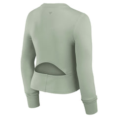 Green Bay Packers Women's Studio Fitted Long Sleeve Gym Top Green