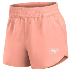 San Francisco 49ers Women's Front Office Woven Shorts Coral