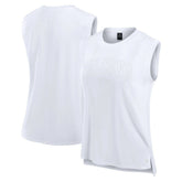 Atlanta Falcons Women's Studio Gym Tank Top White