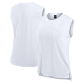 Denver Broncos Women's Studio Gym Tank Top White