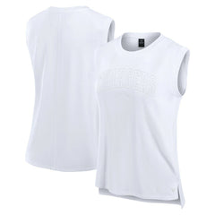 Los Angeles Chargers Women's Studio Gym Tank Top White