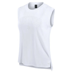 Minnesota Vikings Women's Studio Gym Tank Top White