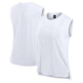 New York Jets Women's Studio Gym Tank Top White