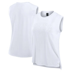 New York Jets Women's Studio Gym Tank Top White