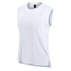 Philadelphia Eagles Women's Studio Gym Tank Top White