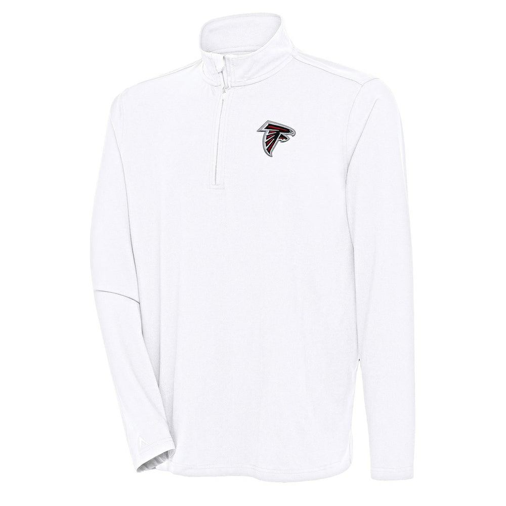 Atlanta Falcons Antigua Hunk Quarter-Zip Pullover Top White