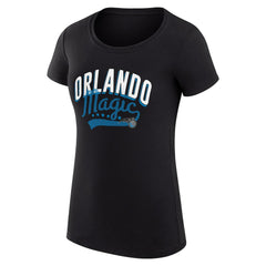 Orlando Magic G-III 4Her by Carl Banks Women's Super-Slim Fit Lightweight Filigree Logo T-Shirt - Black