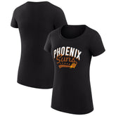 Phoenix Suns G-III 4Her by Carl Banks Women's Super-Slim Fit Lightweight Filigree Logo T-Shirt - Black