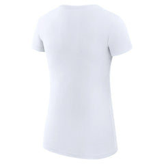 Atlanta Hawks G-III 4Her by Carl Banks Women's Super-Slim Fit Lightweight Filigree Logo T-Shirt - White