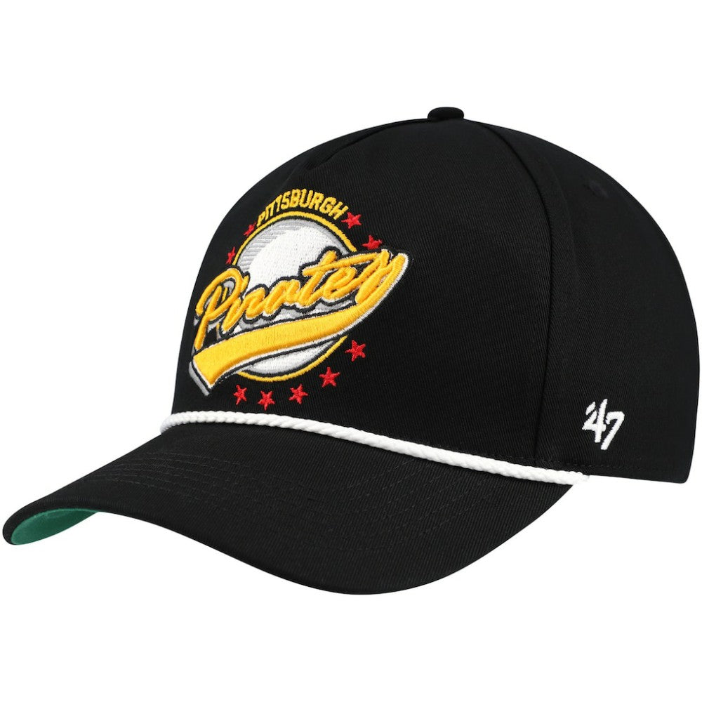 Pittsburgh Pirates '47 Wax Pack Collection Premier Hitch Adjustable Hat - Black Hats