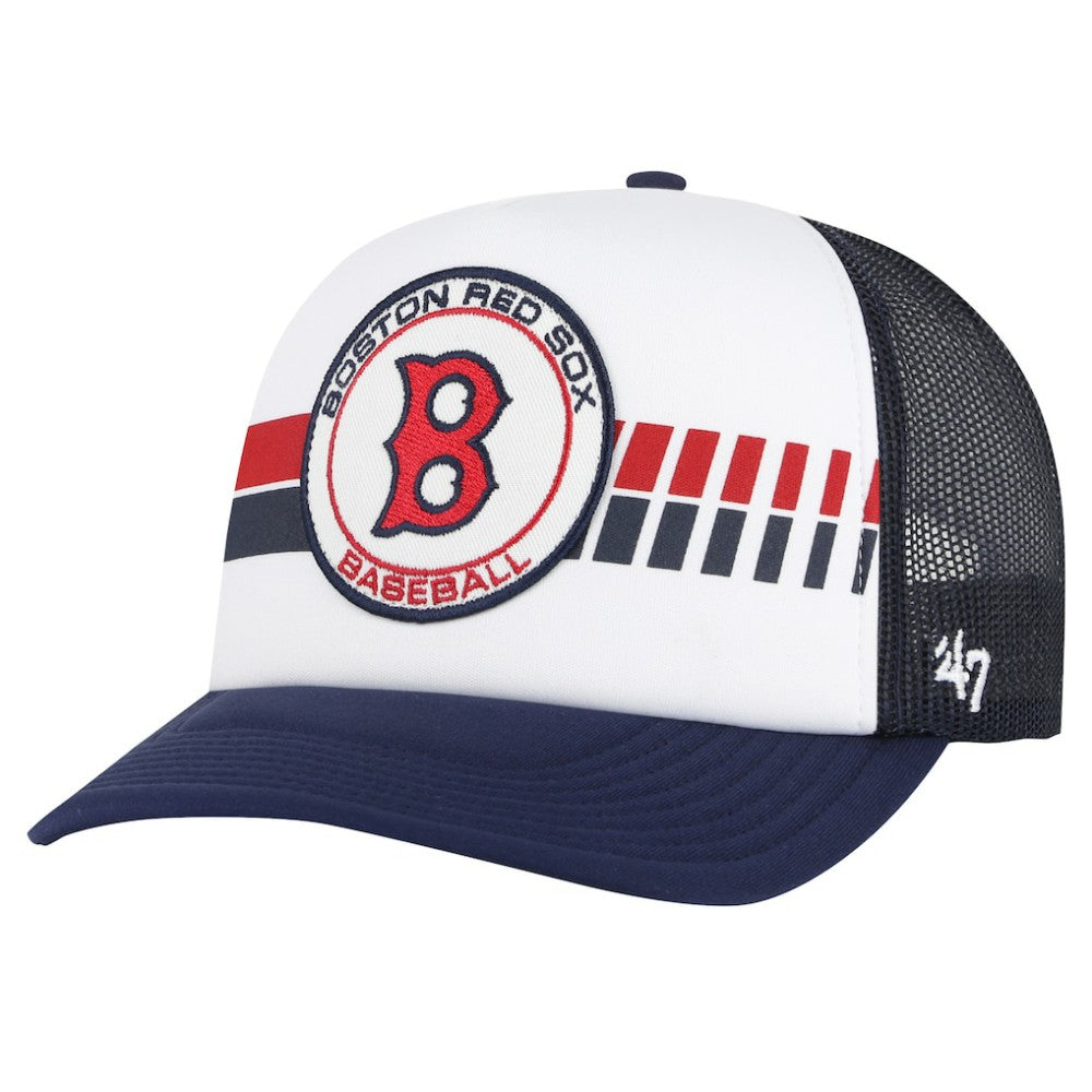 Boston Red Sox '47 Cooperstown Collection Wax Pack Express Trucker Adjustable Hat - White/Navy Hats