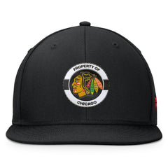 NHL Chicago Blackhawks Fanatics Authentic Pro Training Camp Snapback Hat - Black