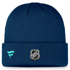 NHL Seattle Kraken Fanatics Authentic Pro Training Camp Cuffed Knit Hat - Deep Sea Blue