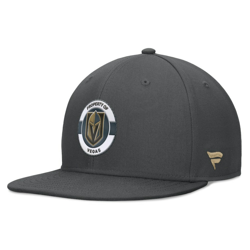 NHL Vegas Golden Knights Fanatics Authentic Pro Training Camp Snapback Hat - Charcoal