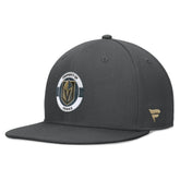 NHL Vegas Golden Knights Fanatics Authentic Pro Training Camp Snapback Hat - Charcoal