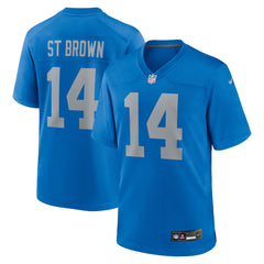 NFL Amon-Ra St. Brown Detroit Lions Alternate Game Jersey - Blue