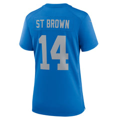 NFL Amon-Ra St. Brown Detroit Lions Women's Alternate Game Jersey - Blue