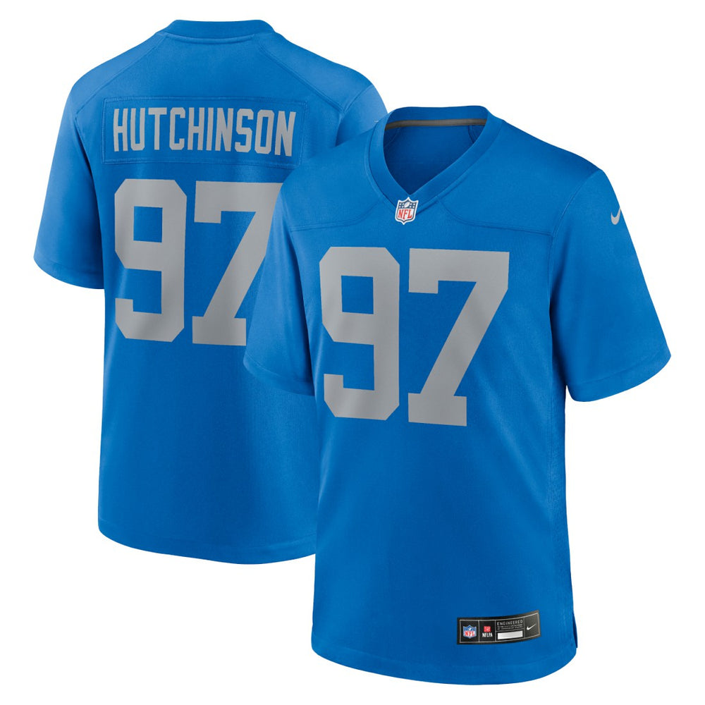 NFL Aidan Hutchinson Detroit Lions Alternate Game Jersey - Blue