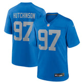 NFL Aidan Hutchinson Detroit Lions Alternate Game Jersey - Blue