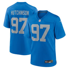 NFL Aidan Hutchinson Detroit Lions Alternate Game Jersey - Blue