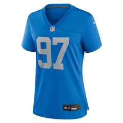 NFL Aidan Hutchinson Detroit Lions Women's Alternate Game Jersey - Blue