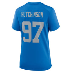 NFL Aidan Hutchinson Detroit Lions Women's Alternate Game Jersey - Blue