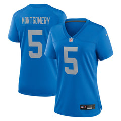NFL David Montgomery Detroit Lions Women's Alternate Game Jersey - Blue
