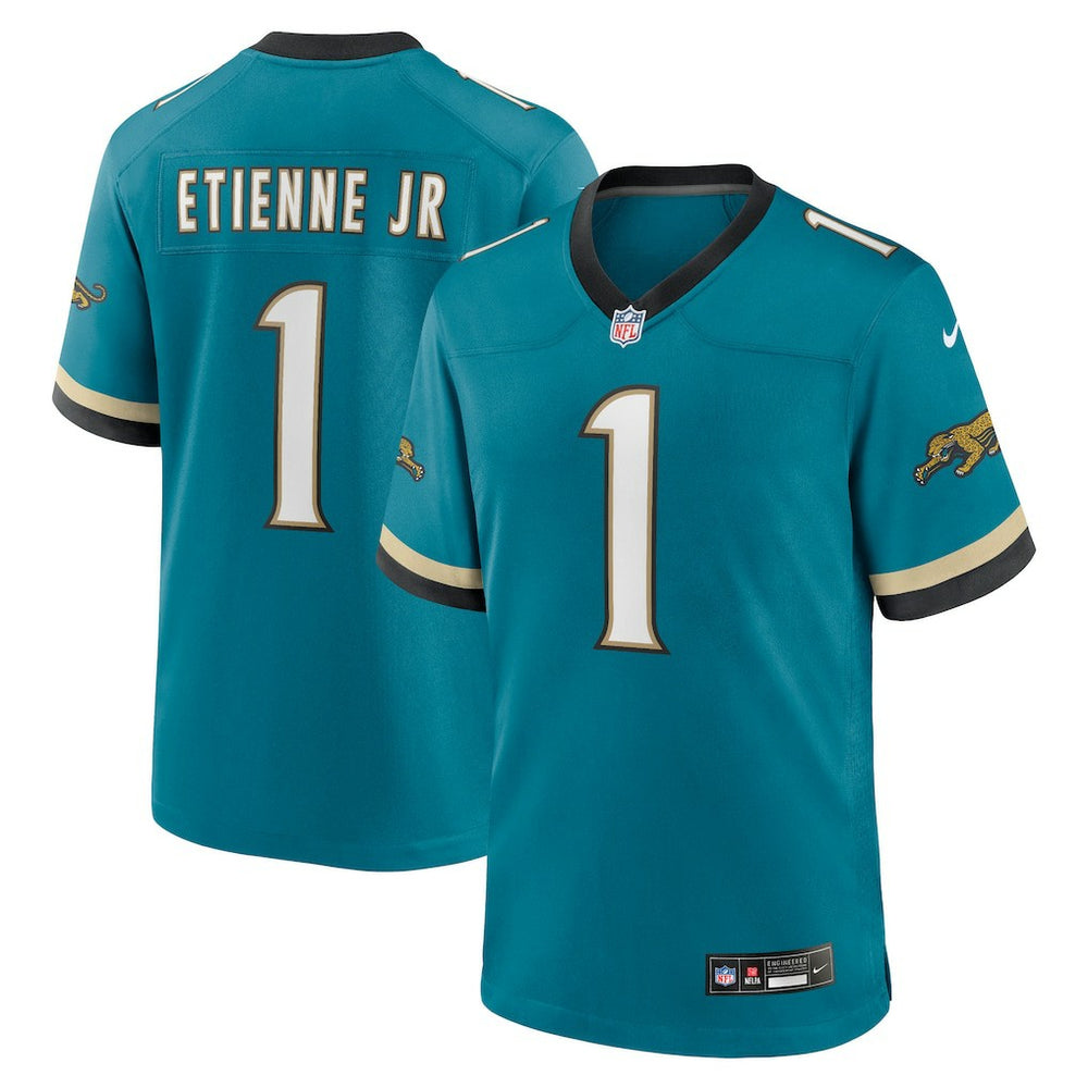 NFL Travis Etienne Jr Jacksonville Jaguars Prowler Throwback Player Game Jersey - Teal