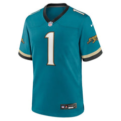 NFL Travis Etienne Jr Jacksonville Jaguars Prowler Throwback Player Game Jersey - Teal