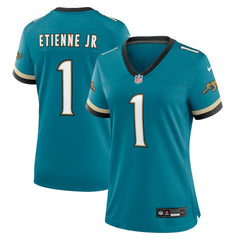 NFL Travis Etienne Jr Jacksonville Jaguars Women's Prowler Throwback Game Jersey - Teal
